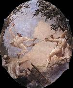 TIEPOLO, Giovanni Domenico The Swing of Pulcinella France oil painting artist